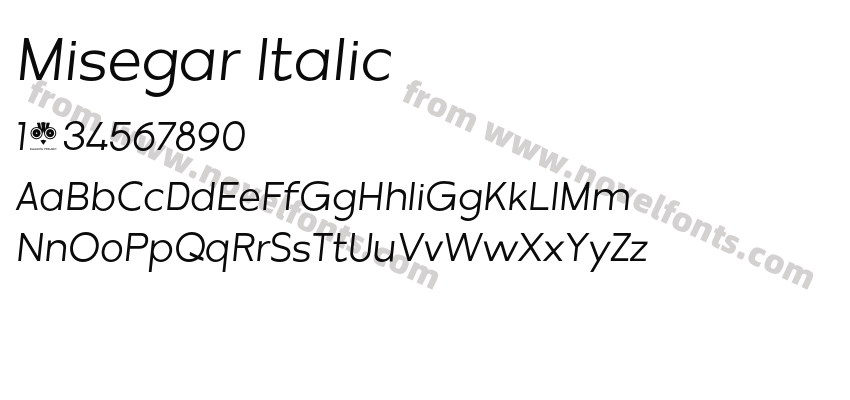 Misegar ItalicPreview