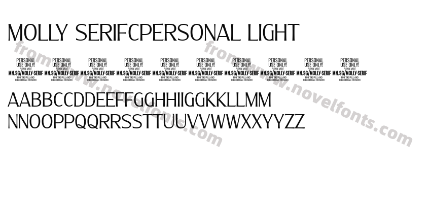 Molly SerifCPERSONAL LightPreview