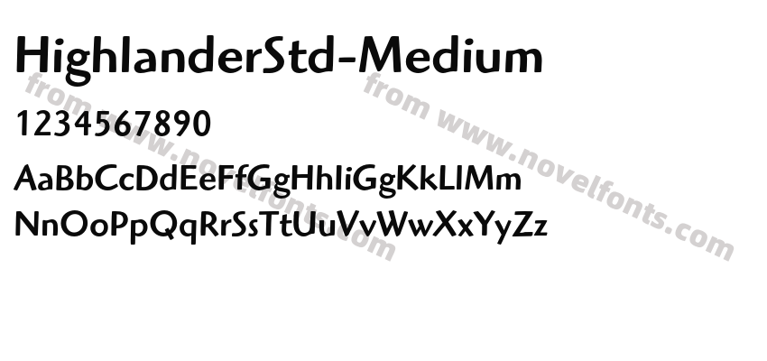 HighlanderStd-MediumPreview
