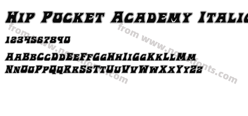 Hip Pocket Academy ItalicPreview