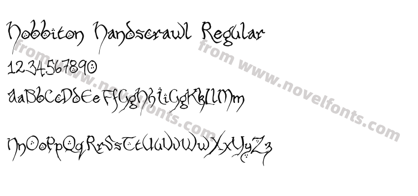 Hobbiton Handscrawl RegularPreview