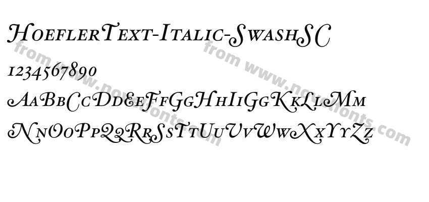 HoeflerText-Italic-SwashSCPreview