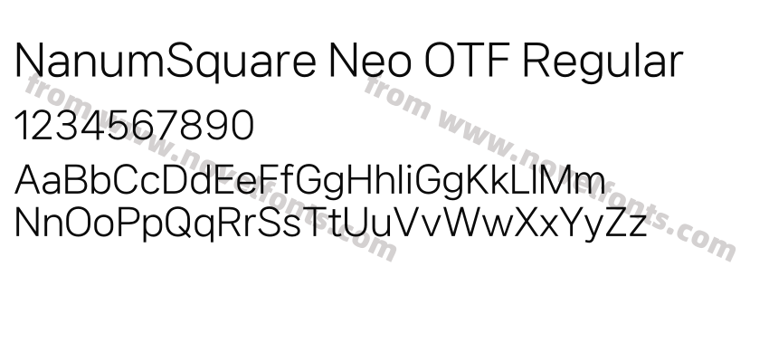 NanumSquare Neo OTF RegularPreview