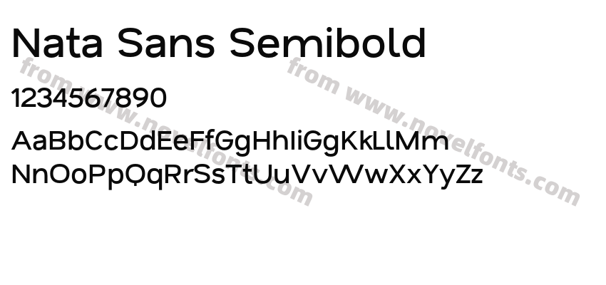 Nata Sans SemiboldPreview