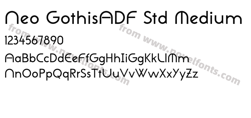 Neo GothisADF Std MediumPreview
