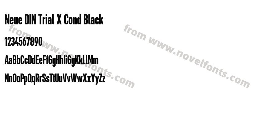 Neue DIN Trial X Cond BlackPreview