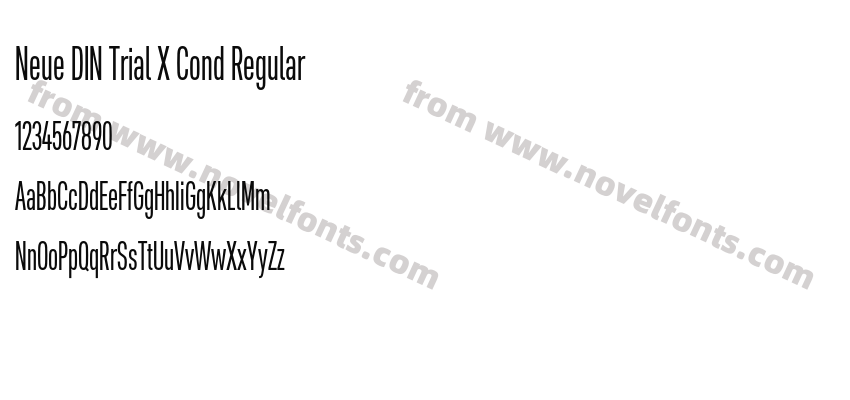 Neue DIN Trial X Cond RegularPreview