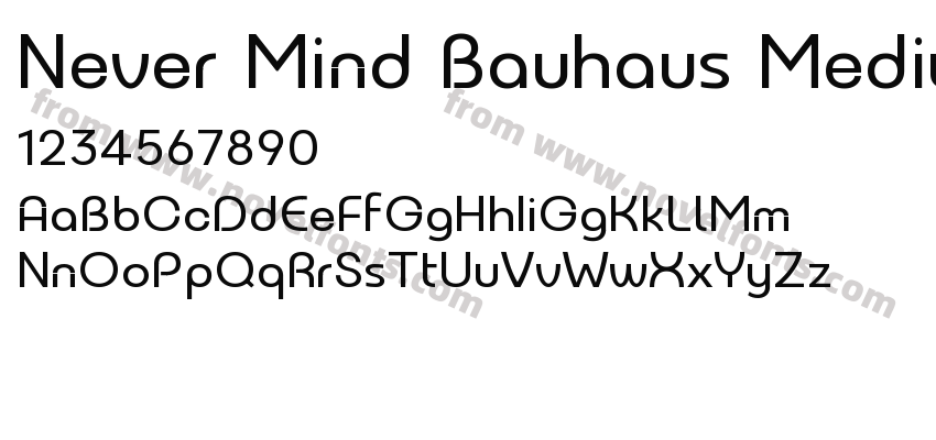 Never Mind Bauhaus MediumPreview