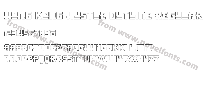 Hong Kong Hustle Outline RegularPreview