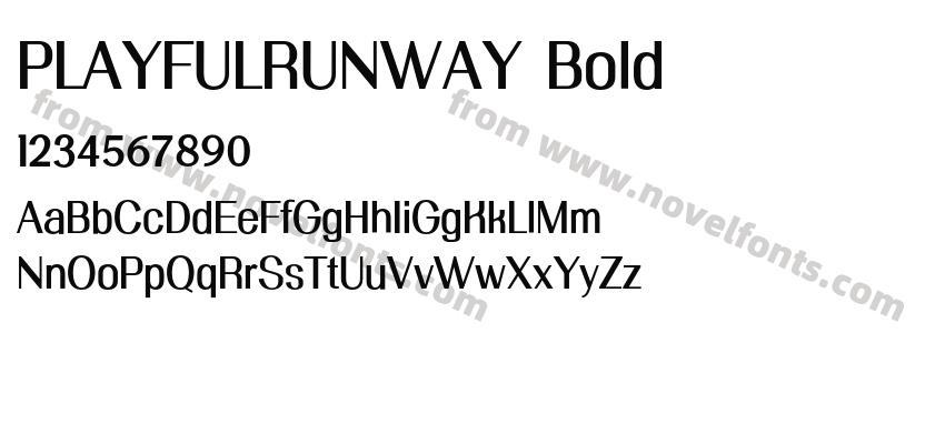 PLAYFULRUNWAY BoldPreview