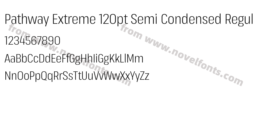 Pathway Extreme 120pt Semi Condensed RegularPreview