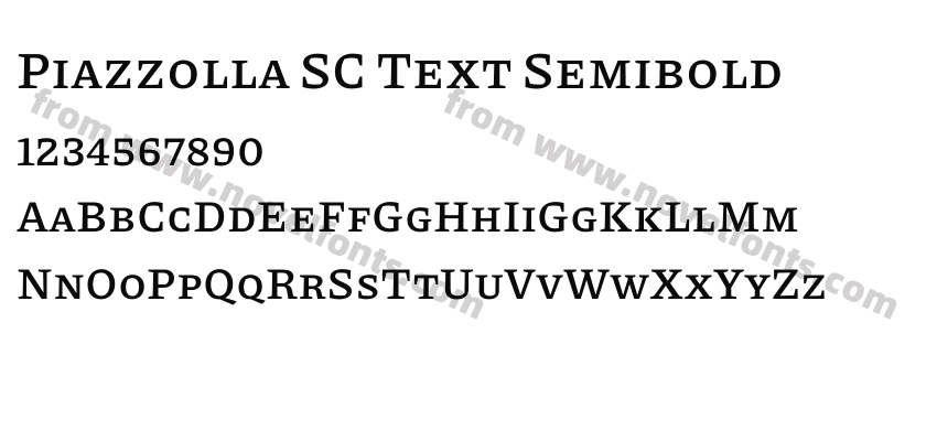 Piazzolla SC Text SemiboldPreview