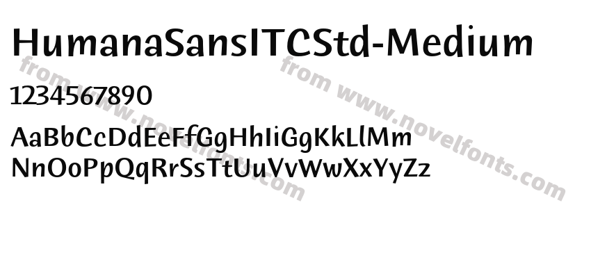 HumanaSansITCStd-MediumPreview