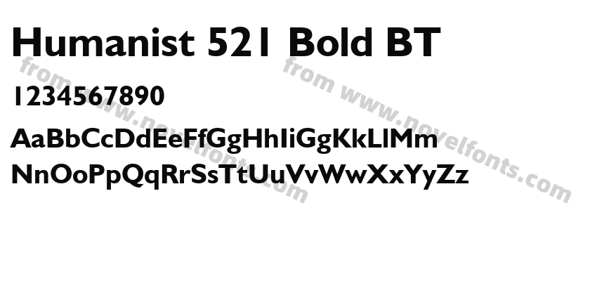 Humanist 521 Bold BTPreview