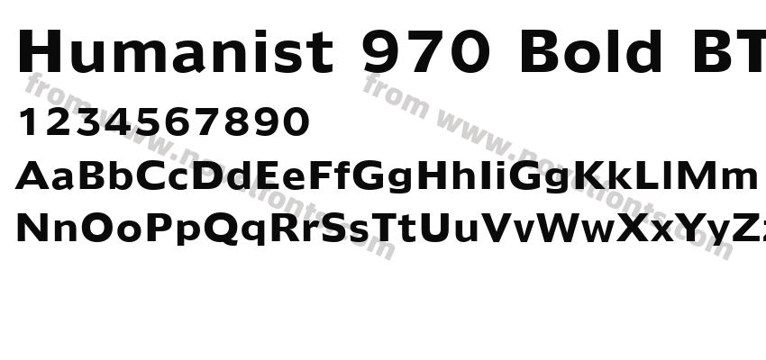 Humanist 970 Bold BTPreview