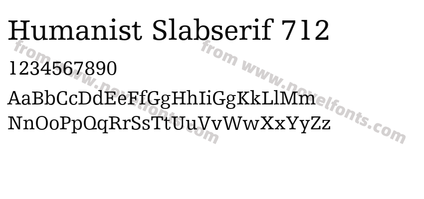 Humanist Slabserif 712Preview