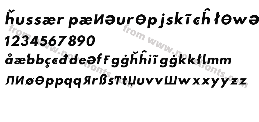 Hussar Paneuropjskich Lowercase ObliquePreview