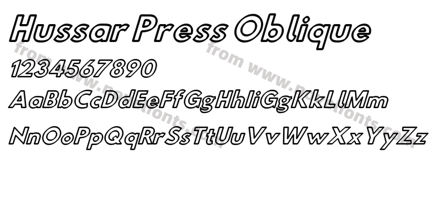 Hussar Press ObliquePreview