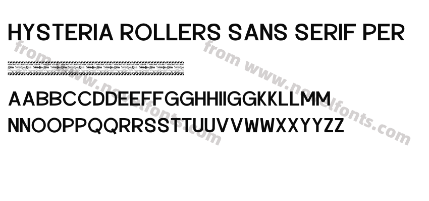 Hysteria Rollers Sans Serif PerPreview