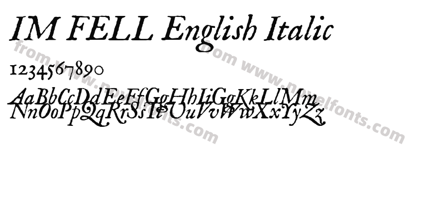 IM FELL English ItalicPreview