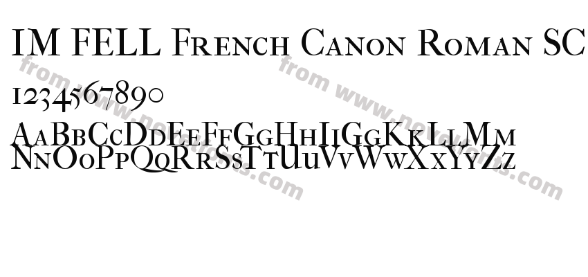 IM FELL French Canon Roman SCPreview