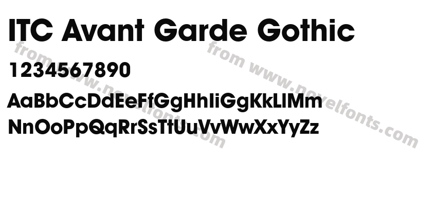 ITC Avant Garde GothicPreview