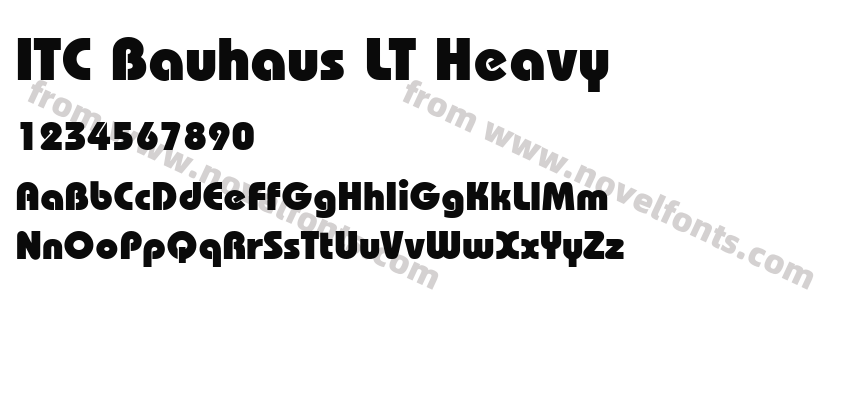 ITC Bauhaus LT HeavyPreview