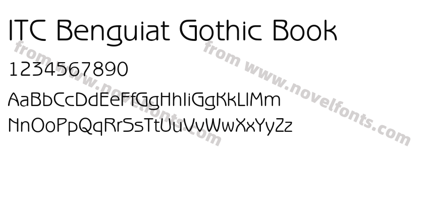 ITC Benguiat Gothic BookPreview