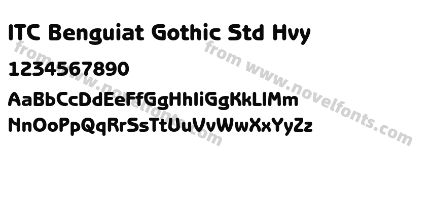 ITC Benguiat Gothic Std HvyPreview