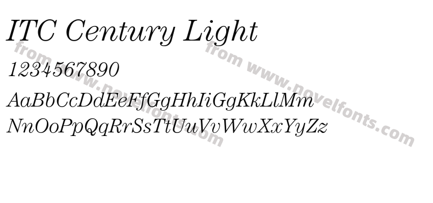 ITC Century LightPreview