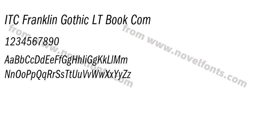 ITC Franklin Gothic LT Book ComPreview