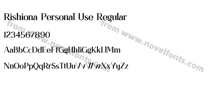 Rishiona Personal Use RegularPreview