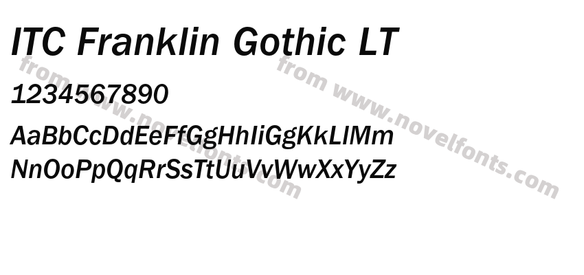 ITC Franklin Gothic LTPreview