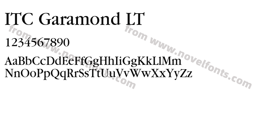 ITC Garamond LTPreview