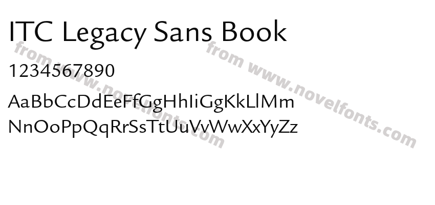 ITC Legacy Sans BookPreview