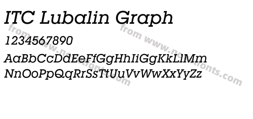 ITC Lubalin GraphPreview