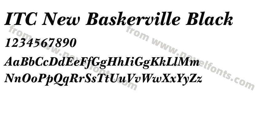 ITC New Baskerville BlackPreview