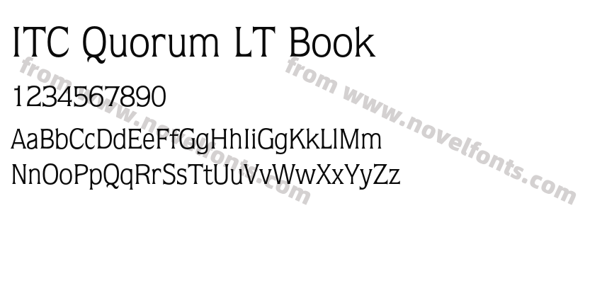 ITC Quorum LT BookPreview