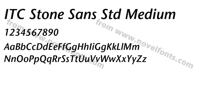 ITC Stone Sans Std MediumPreview