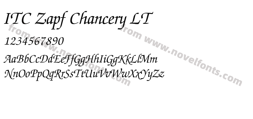 ITC Zapf Chancery LTPreview