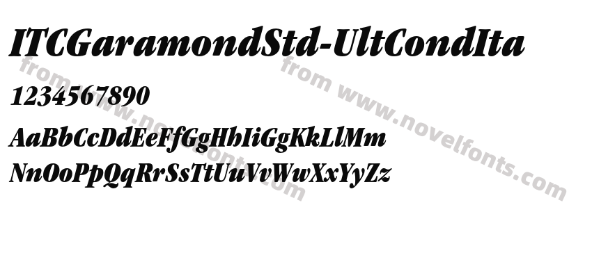 ITCGaramondStd-UltCondItaPreview