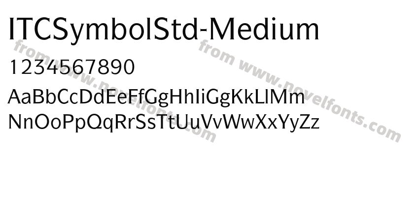 ITCSymbolStd-MediumPreview