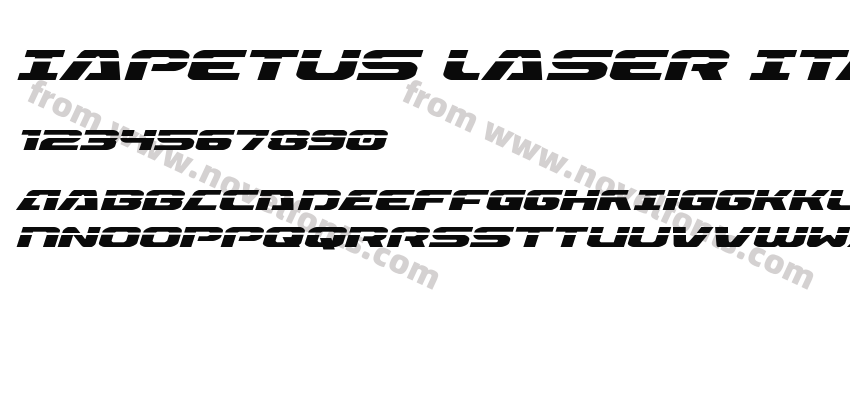 Iapetus Laser ItalicPreview