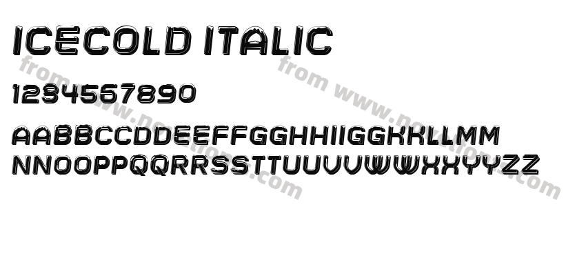 Icecold ItalicPreview