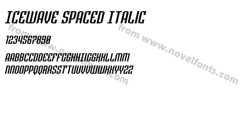 Icewave Spaced ItalicPreview