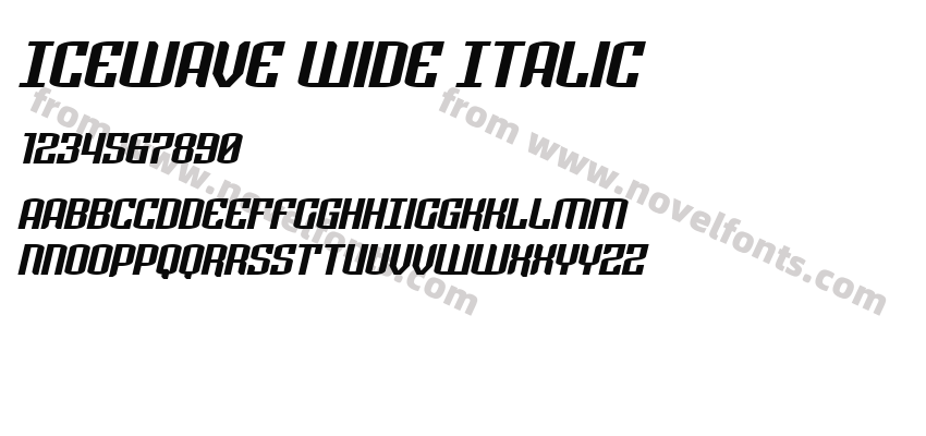 Icewave Wide ItalicPreview