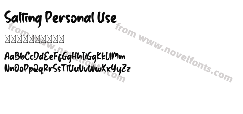 Salting Personal UsePreview