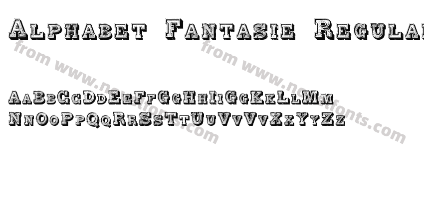 Alphabet Fantasie RegularPreview