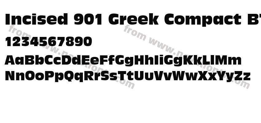 Incised 901 Greek Compact BTPreview