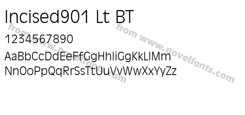 Incised901 Lt BT LightPreview